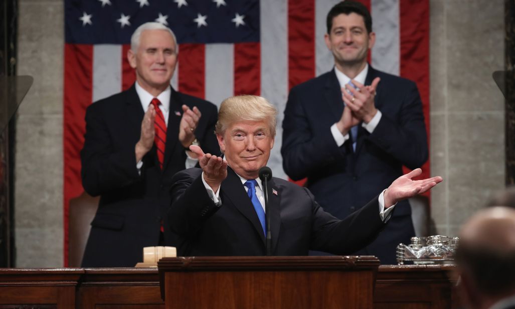 Trump gestures during <a href=
