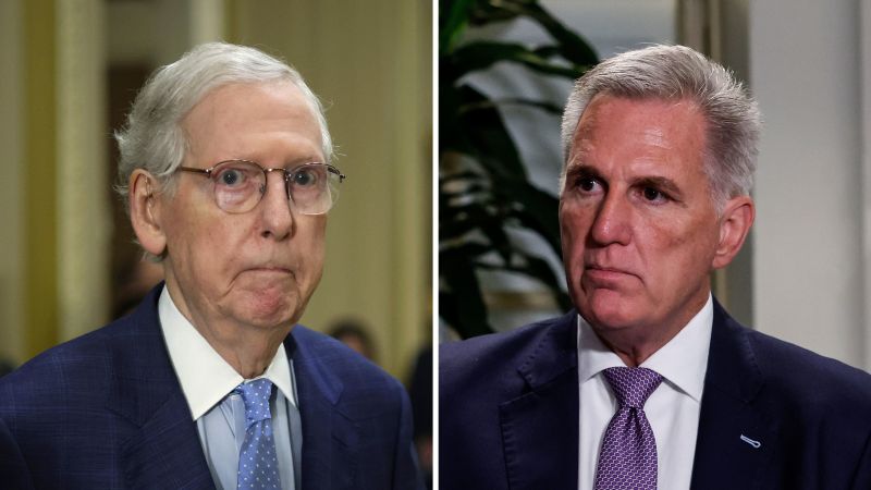 McConnell and McCarthy split deepens as GOP divide prompts shutdown fears